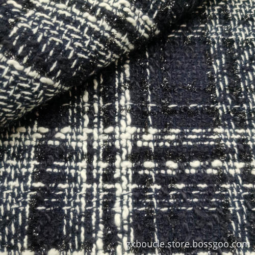 New Boucle fashion tartan design stlyes Fabric